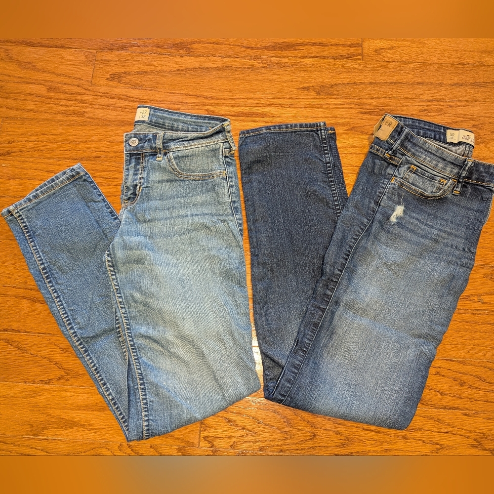 Hollister low rise jeans bundle - skinny jeans - size 5 regular